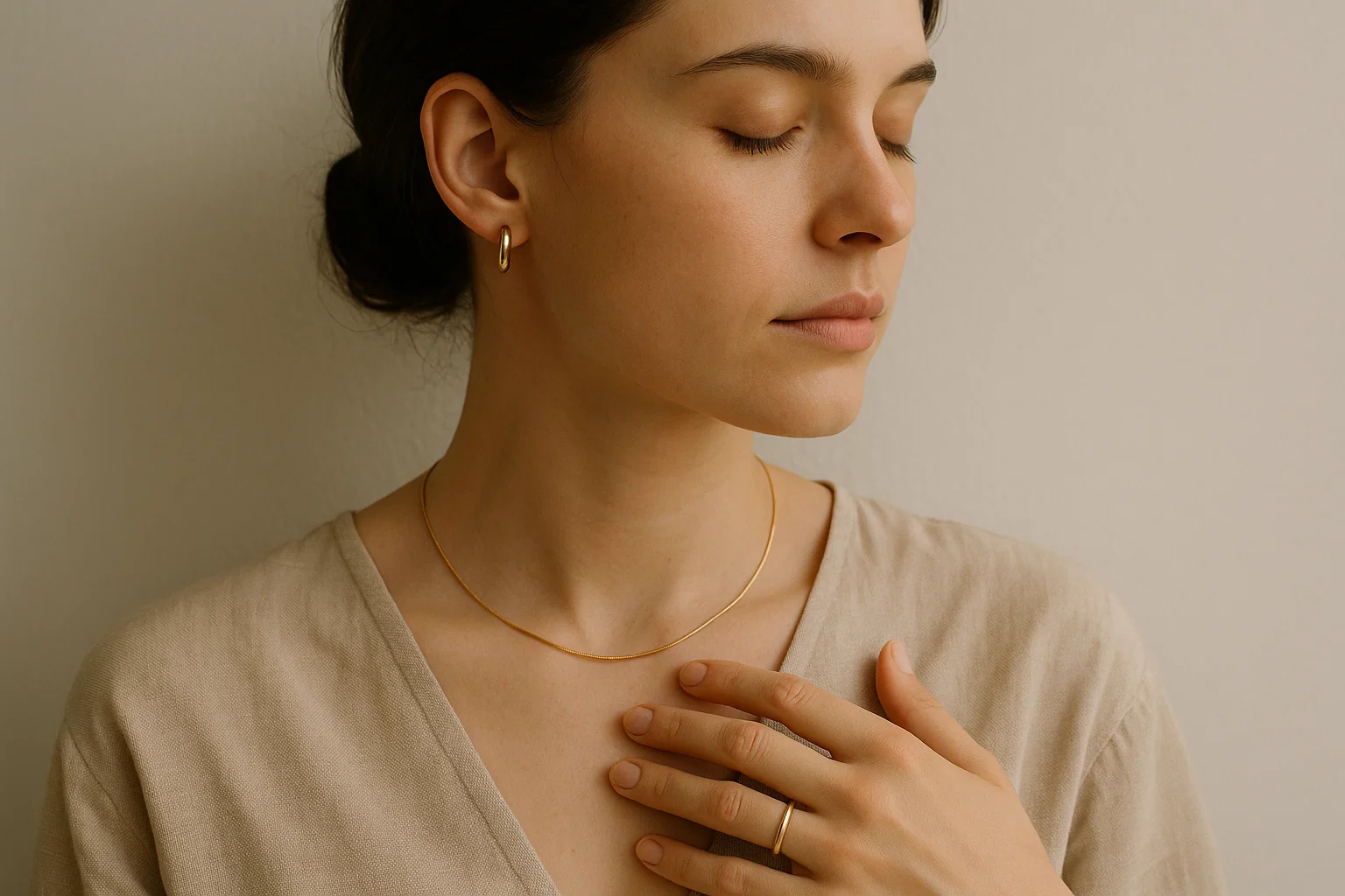 wenig Schmuck