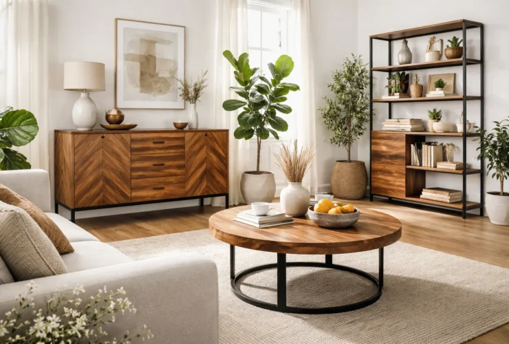 Mangoholz im modernen Zuhause