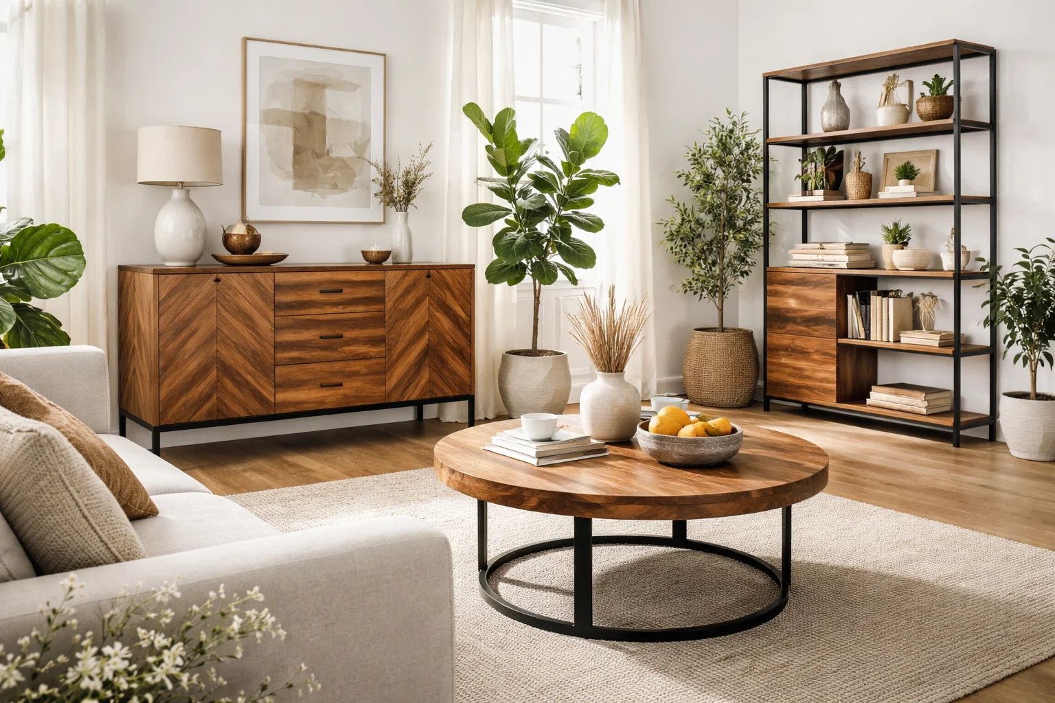 Mangoholz im modernen Zuhause