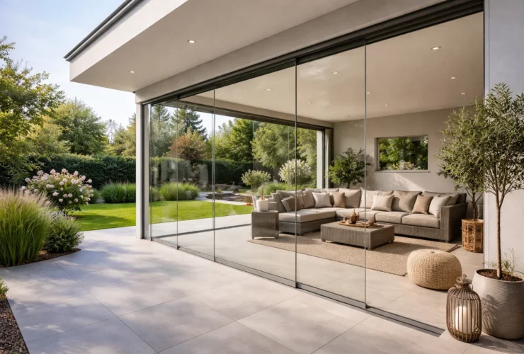 Glasschiebewand