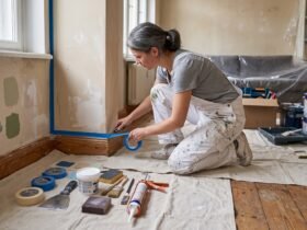 Maler bei der Arbeit