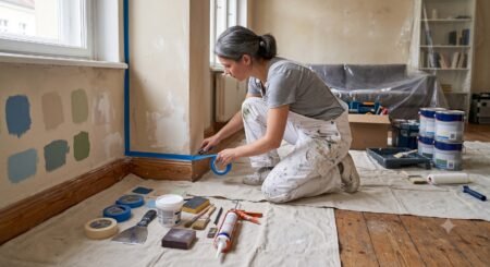 Maler bei der Arbeit