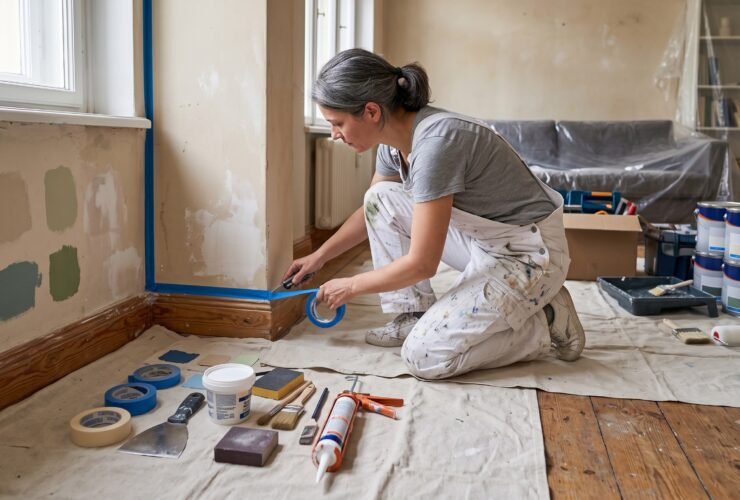 Maler bei der Arbeit